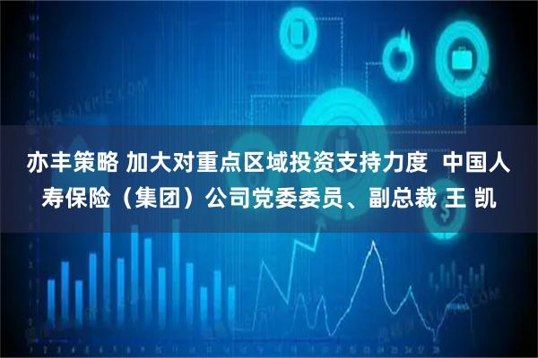 亦丰策略 加大对重点区域投资支持力度 中国人寿保险(集团)公司党委委员、副总裁 王 凯